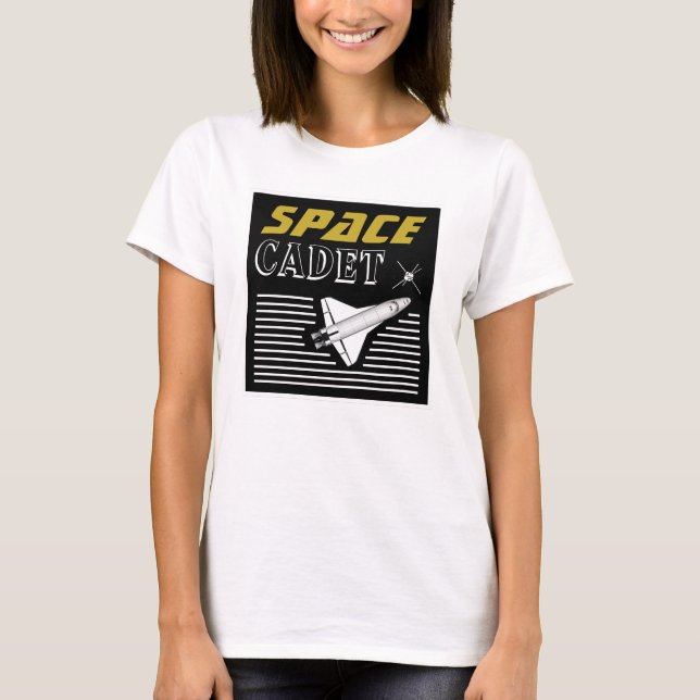 Camiseta Cadete espacial, naves espaciales (Anverso)