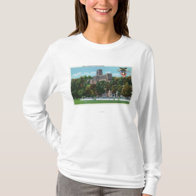 Camiseta Cadetes que marchan a la escena de los argumentos (Anverso)