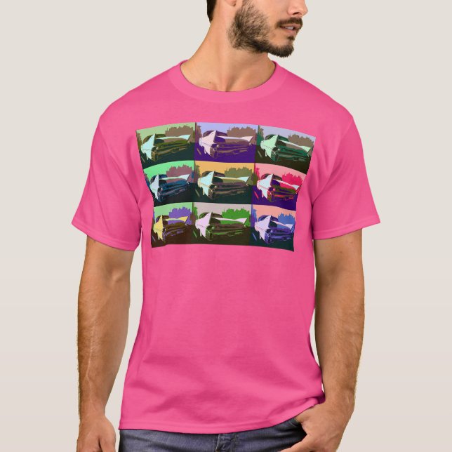Camiseta Cadillac al estilo Warhol (Anverso)