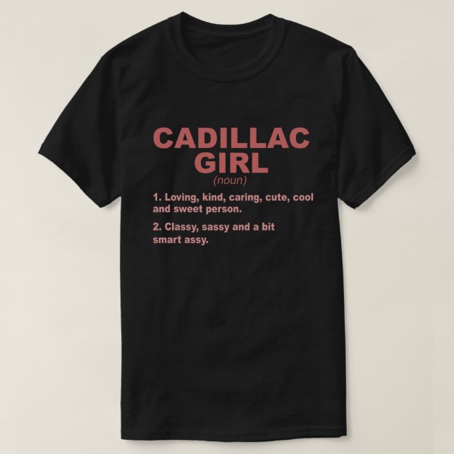 Camiseta CADILLAC CHICA MI MICHIGAN Funny City Home Roots G (Diseño del anverso)