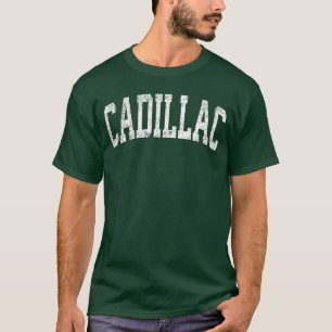 Camiseta Cadillac Michigan MI Diseño Deportivo Vintage