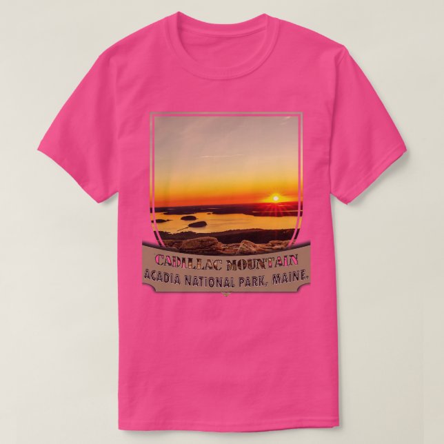 Camiseta Cadillac Mountain TShirt 16 (Diseño del anverso)