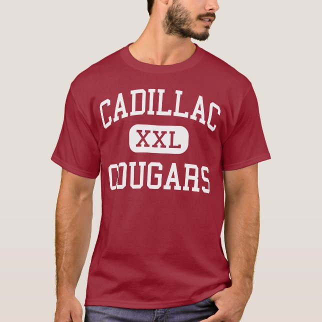 Camiseta Cadillac - pumas - centro - Detroit Michigan (Anverso)