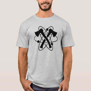 Camiseta Cadiz gris de hachas atómicas