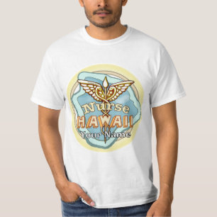 Camiseta Caduceo de Enfermera de Hawaii
