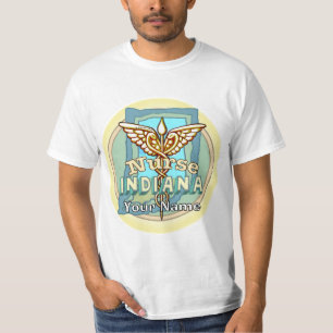 Camiseta Caduceo de Enfermera de Indiana