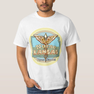 Camiseta Caduceo de Enfermera de Kansas