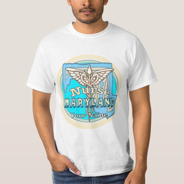 Camiseta Caduceo de enfermera de Maryland  (Anverso)