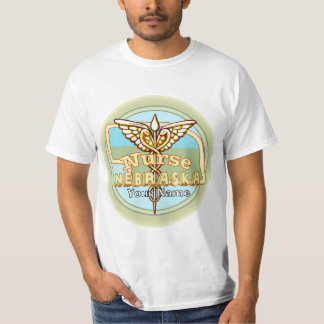 Camiseta Caduceo de Enfermera de Nebraska