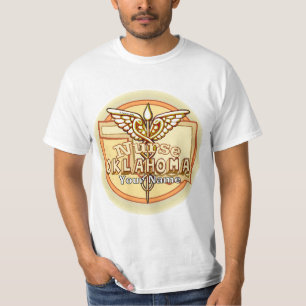 Camiseta Caduceo de Enfermera de Oklahoma