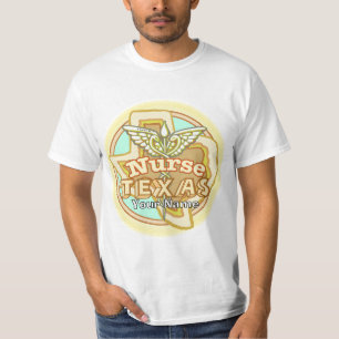 Camiseta Caduceo de Enfermera de Texas