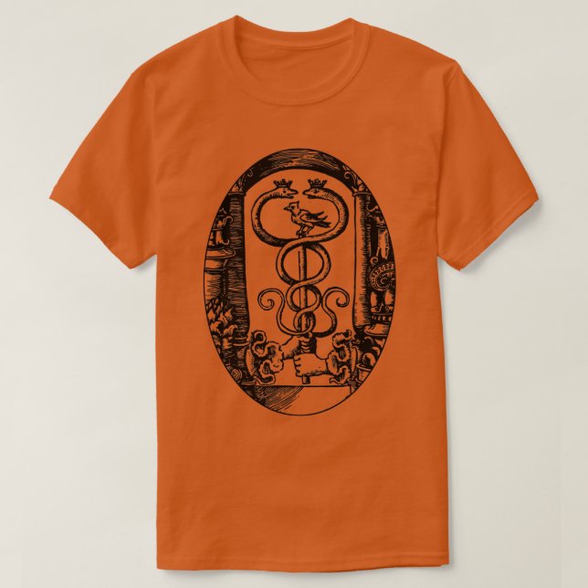 Camiseta Caduceo de Hermes Thoth (Diseño del anverso)