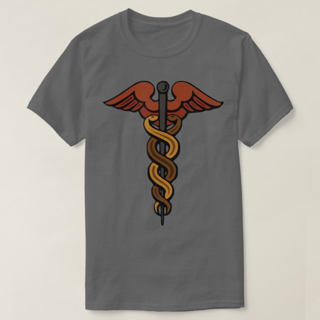Camiseta Caduceo Hermes T Hijo de Zeus Dios Mitología Grieg (Diseño del anverso)