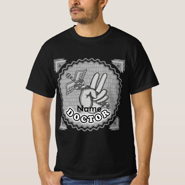 Camiseta Caduceo médico de la paz  (Anverso)