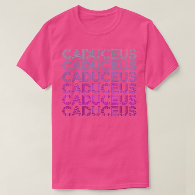 Camiseta Caduceus Alquimia Hermética Retro (Diseño del anverso)