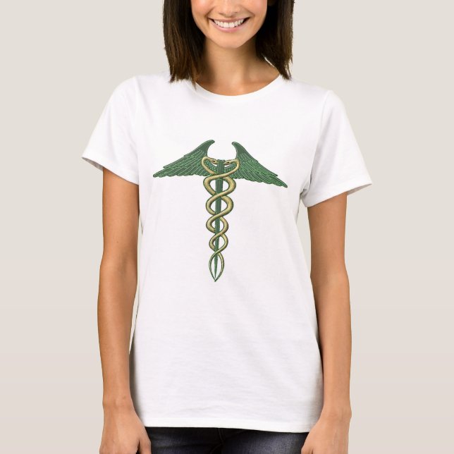 Camiseta Caduceus Green/Gold (Anverso)