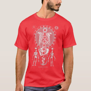 Camiseta CADUCEUS Kundalini Chakras de oculto de alquimia