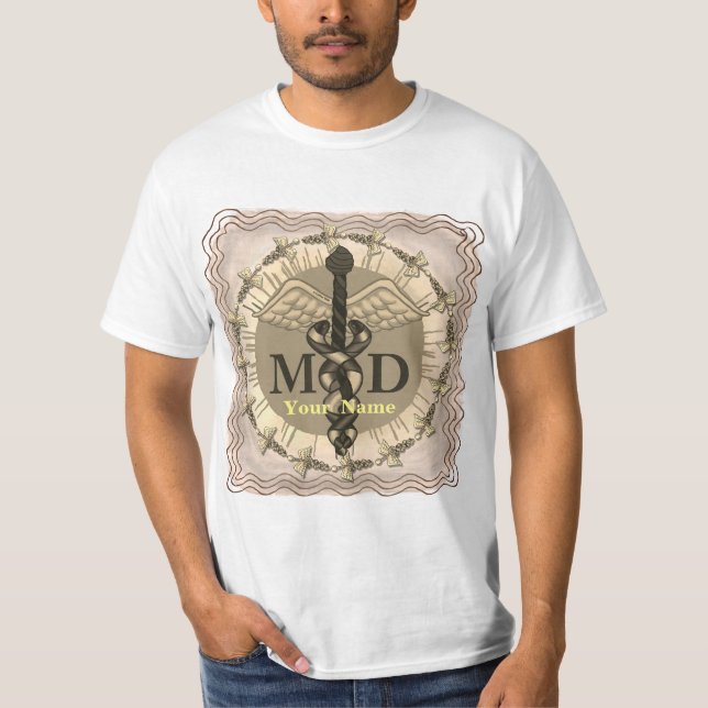 Camiseta Caduceus MD Médica (Anverso)