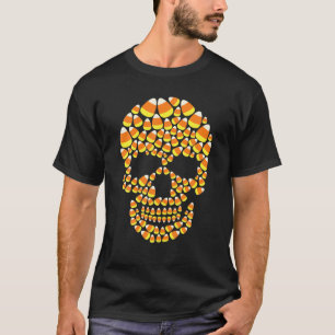 Camiseta Caducidad divertida de CANDY CORN Skull Halloween