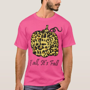 Camiseta Cae animal de la calabaza del leopardo del Cheetah