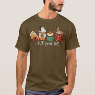 Camiseta Cae Dulce Caída Calabaza Café Latte Cae Au