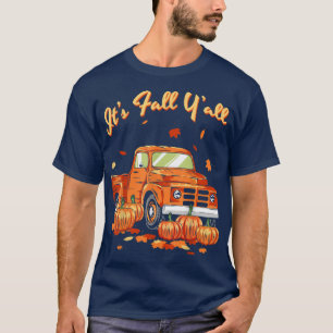 Camiseta Cae el camión de calabazas en otoño.
