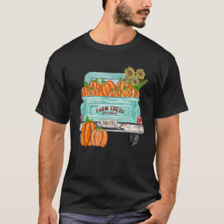 Camiseta Cae el domingo otoño de la calabaza del camión de