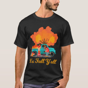 Camiseta Cae el enano de otoño de las hojas de otoño