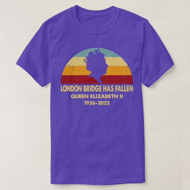 Camiseta Cae el puente retro de Londres (Diseño del anverso)