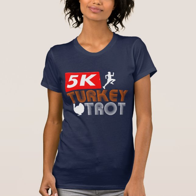 Camiseta Cae el trote turco del Día de Acción de Gracias de (Anverso)