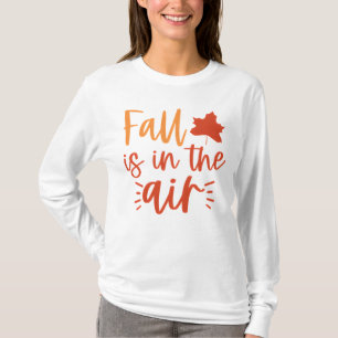 Camiseta Cae en el aire las divertidas hojas de otoño