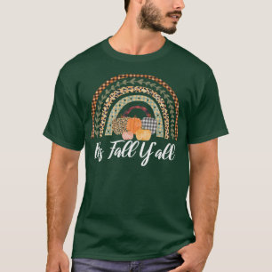 Camiseta Cae la Calabaza Arcoiris en otoño de Acción de Gra