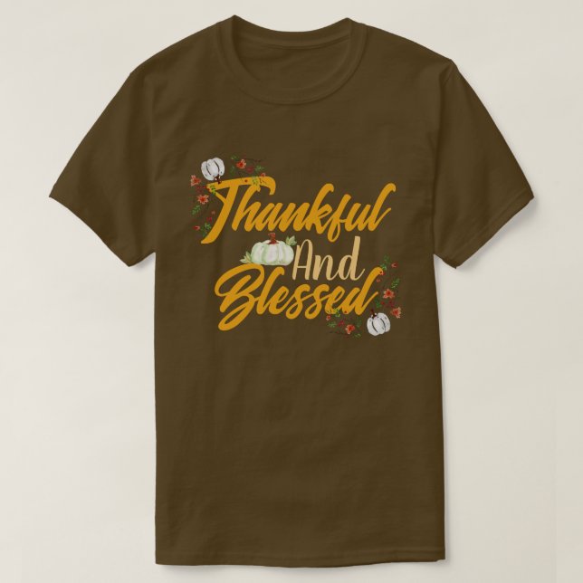 Camiseta Cae la Calabaza de Acción de Gracias Feliz Día de  (Diseño del anverso)