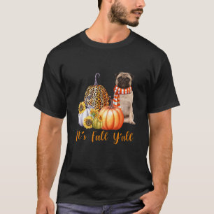 Camiseta Cae la calabaza de leopardo de pug de pug