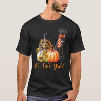 Camiseta Cae la calabaza de leopardo del perro del danés