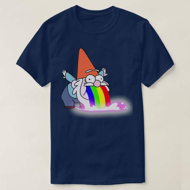 Camiseta Cae la gravedad de Gnome  (Diseño del anverso)