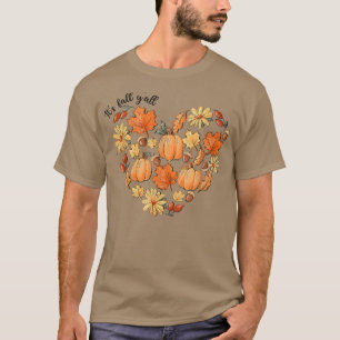 Camiseta Cae la hoja de calabaza vieja otoño H