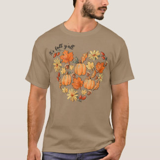 Camiseta Cae la hoja de calabaza vieja otoño H