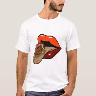Camiseta Cae la lengua turca fuera Día de Acción de Gracias