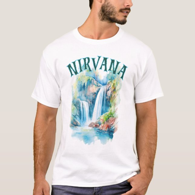 Camiseta Cae la serenidad: Encontrando a Nirvana en el embr (Anverso)