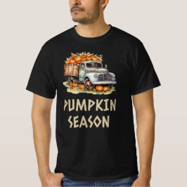 Camiseta Cae la temporada de calabazas hojas de otoño