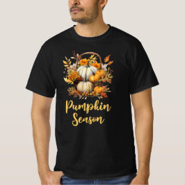 Camiseta Cae la temporada de calabazas hojas de otoño