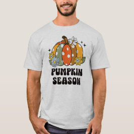 Camiseta Cae la temporada de calabazas hojas de otoño