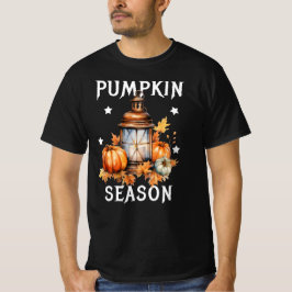 Camiseta Cae la temporada de calabazas hojas de otoño