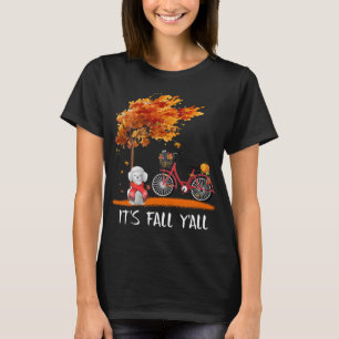 Camiseta Cae la toalla de calabaza de caniche en Francia