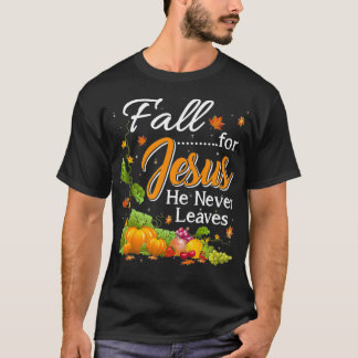 Camiseta Cae Por Jesús Nunca Deja A Los Amantes Cristianos 