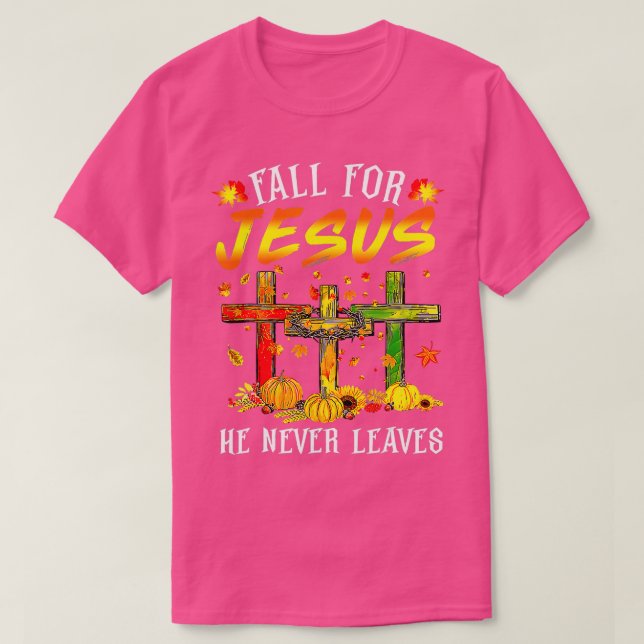 Camiseta Cae Por Jesús Nunca Deja Calabazas Thanksgivi (Diseño del anverso)