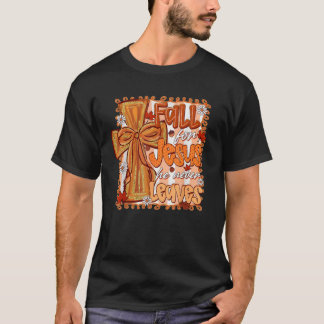 Camiseta Cae Por Jesús Nunca Deja El Thanksgiv Cristiano