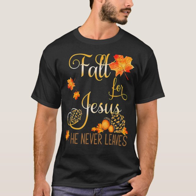 Camiseta Cae Por Jesús Nunca Deja La Fe Cristiana Jes (Anverso)
