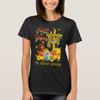 Camiseta Cae Por Jesús Nunca Deja Una Caída Graciosa Otoño 